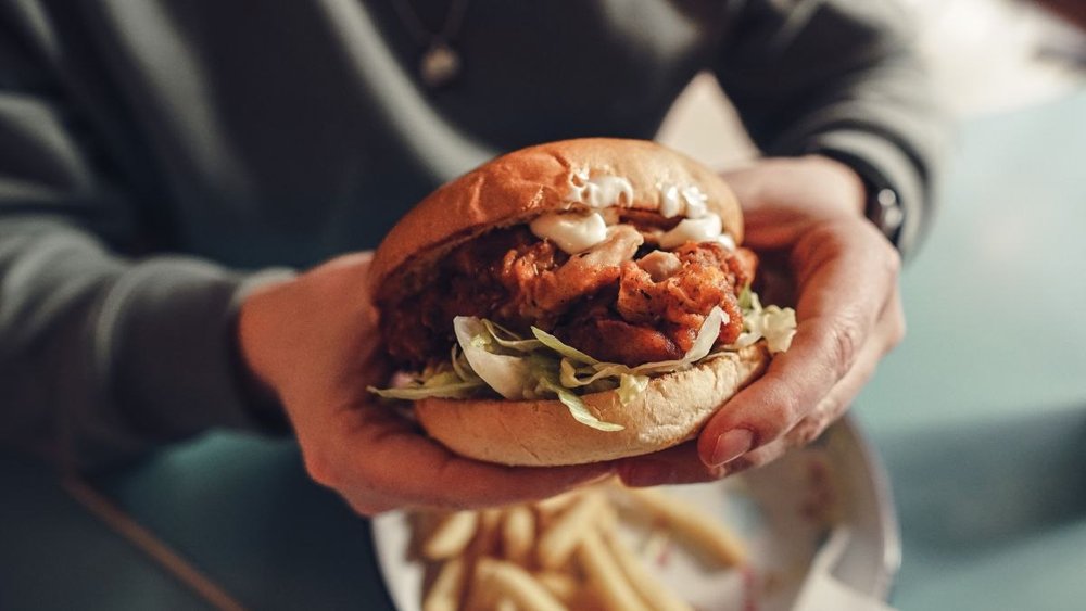 Illustrative photo for Racetrack Grilled Chicken Burger