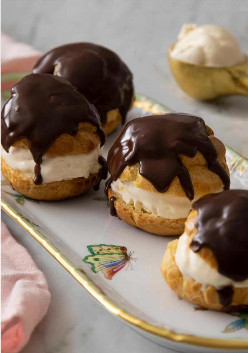 Chocolate Dipped Profiteroles at Racetrack Café