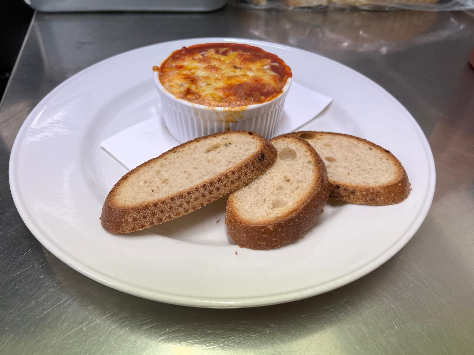 Italian Baked Eggs at Racetrack Café