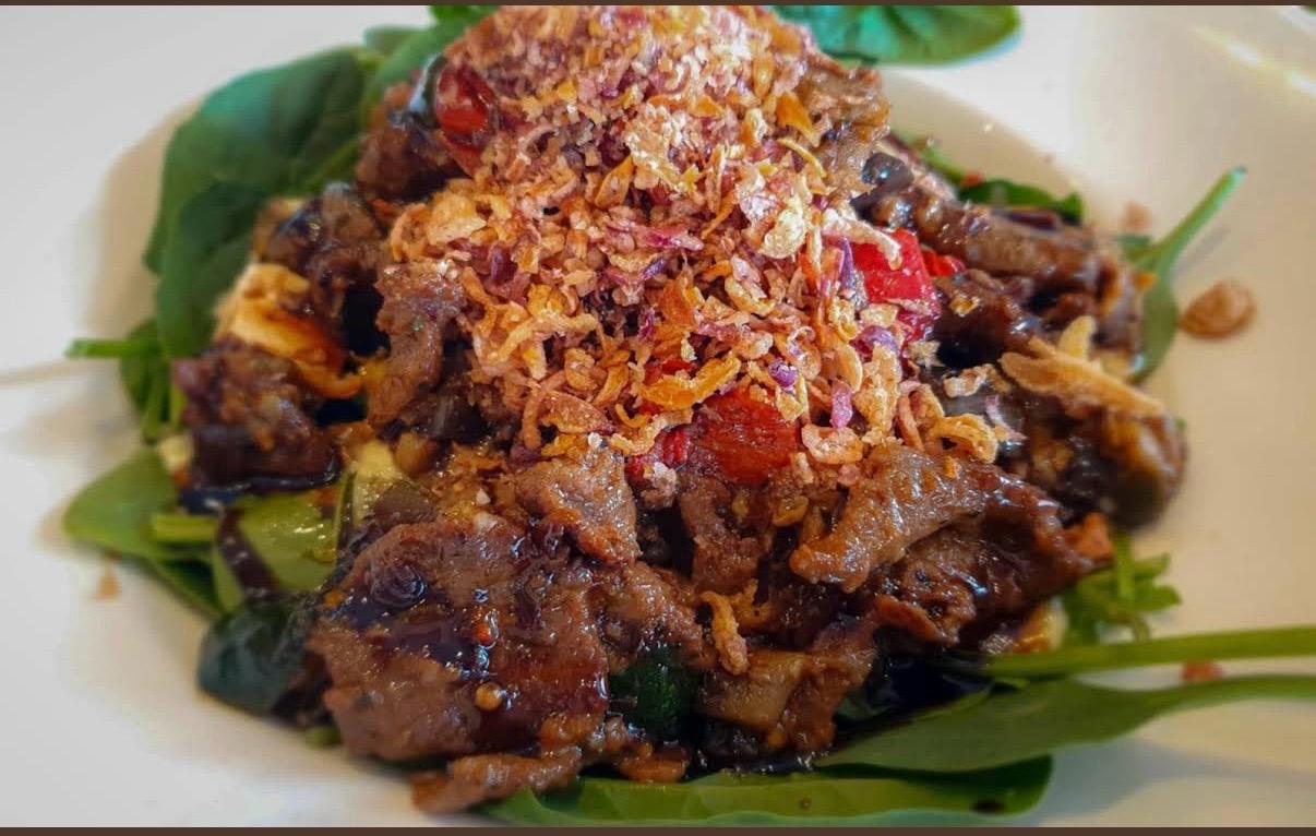 Mediterranean Lamb Salad at Racetrack Café