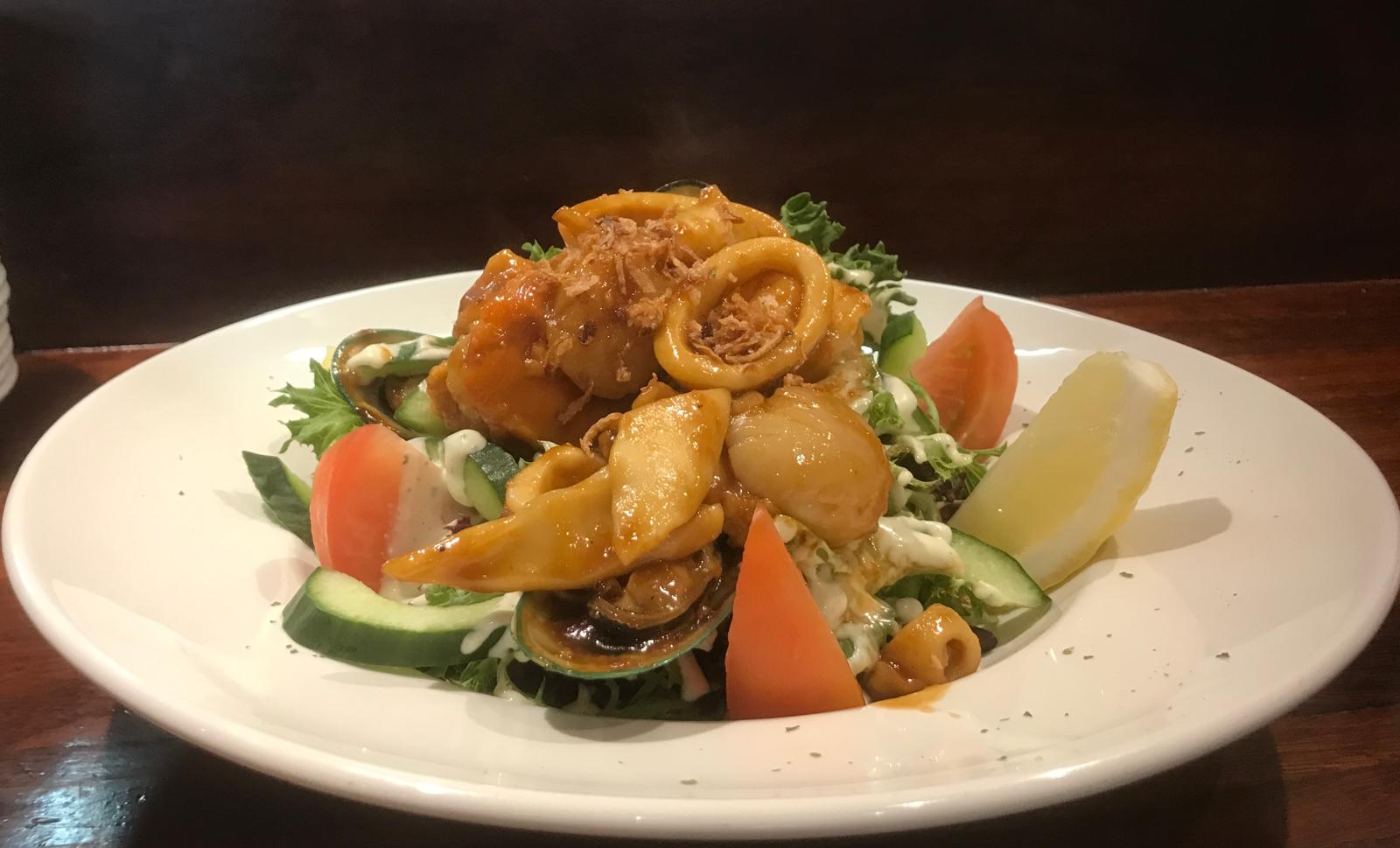 Seafood Salad at Racetrack Café