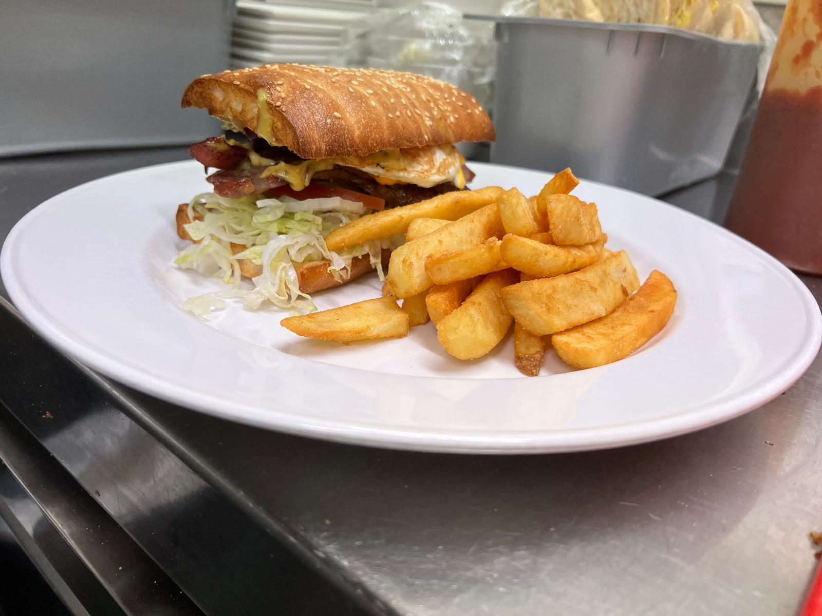 Racetrack Steak Sandwich Roll at Racetrack Café